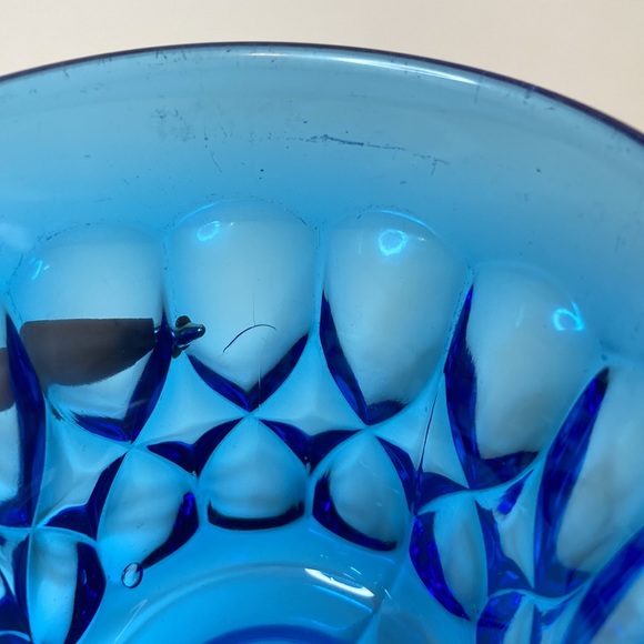 Noritake Perspective Blue Pressed Glass Goblet - Picture 7 of 7